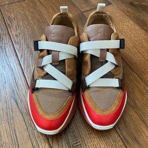 Authentic Chloé Sonnie Low Top Sneakers